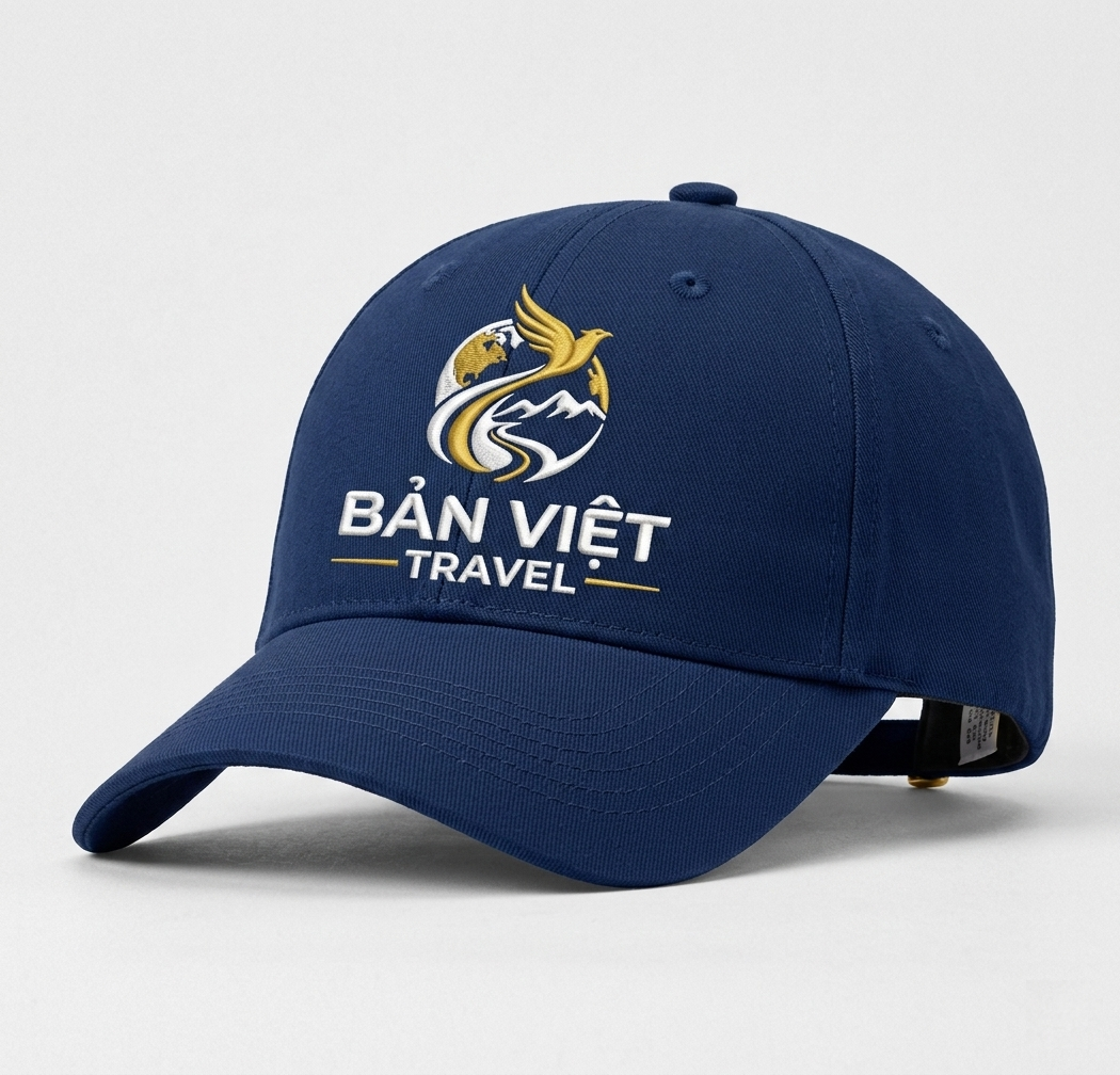 Mẫu nón xanh Bản Việt Travel